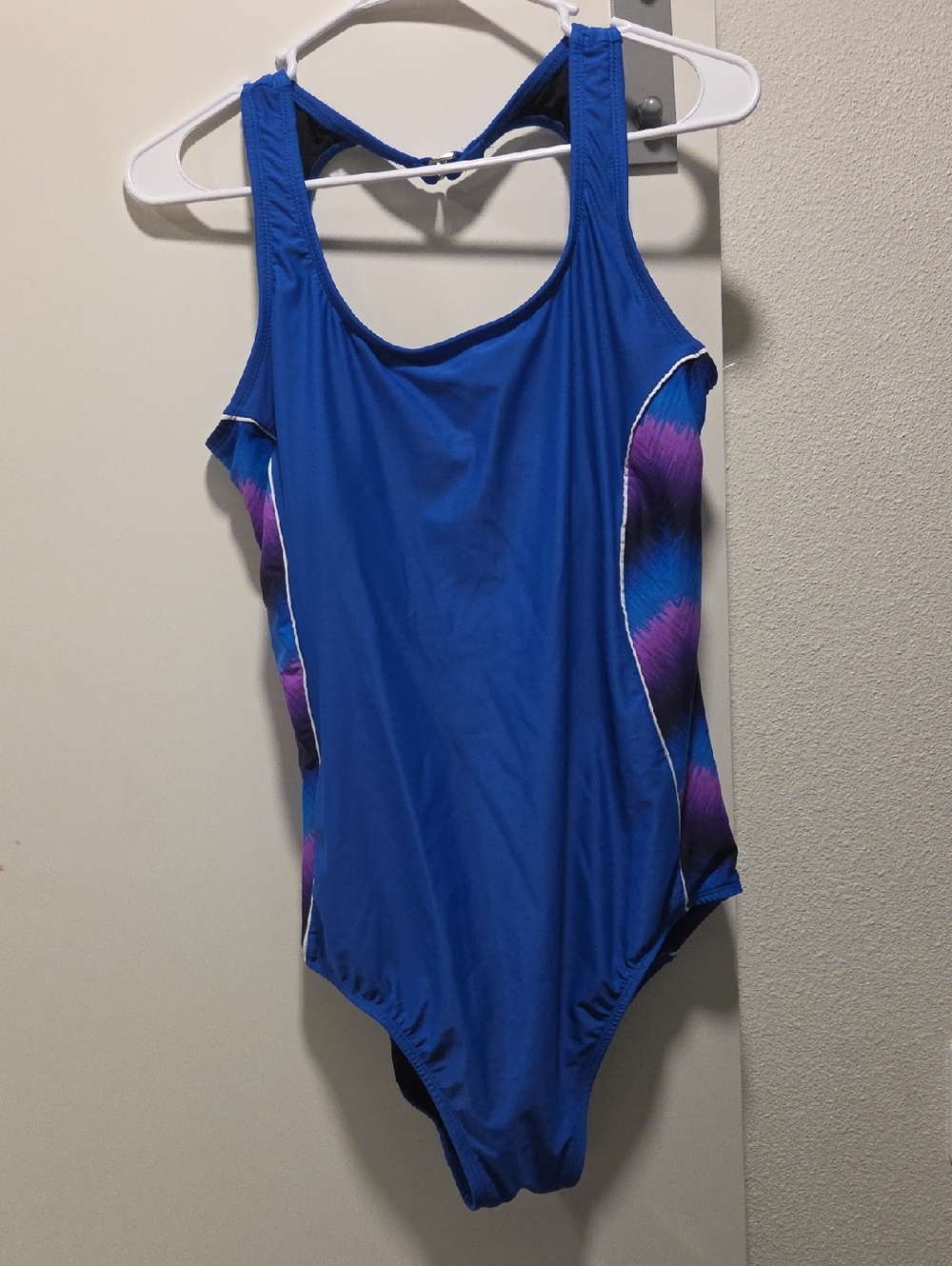Catalina Black and Royal Blue Swimsuit Top